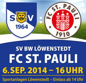 Ausschnitt vom Spielankündigungsflyer BW Löwenstedt - FCSP (von sv-bw-loewenstedt.de gemoppst)