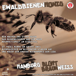 EwaldLienenHonig - Hamburg blüht Braun-Weiß.