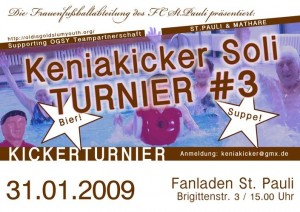 Kicker-Soliturnier am 31.01.09 um 15 Uhr im Fanladen St.Pauli