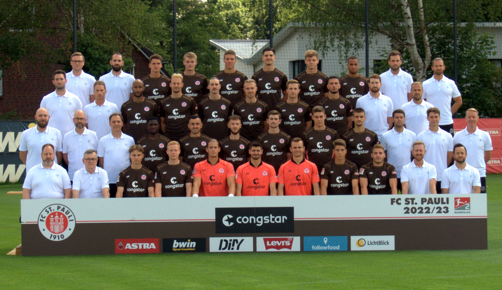 Mannschaftsfoto FC St. Pauli, Saison 2022/23