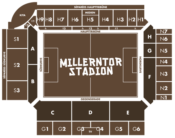 Blockeinteilung Millerntor-Stadion (Grafik: fcstpauli.com)